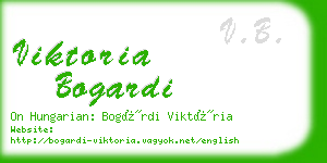 viktoria bogardi business card